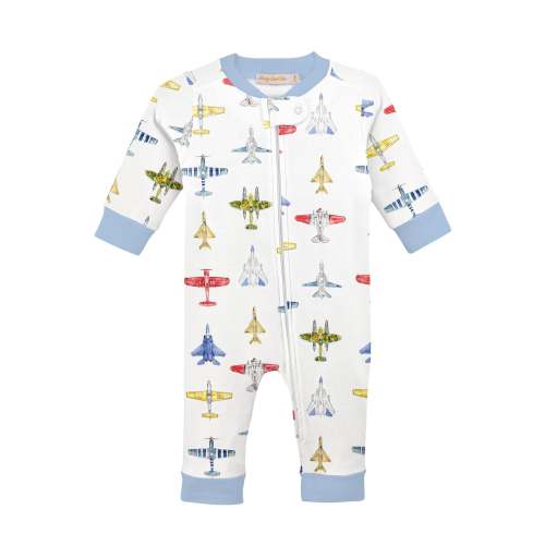 Airforce Zipped Coverall – Posh Tots Children's Boutique