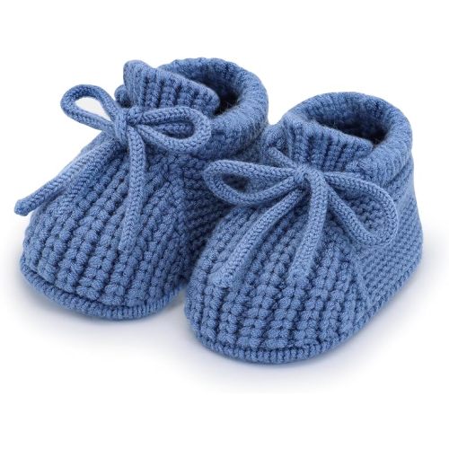 Baby Girl Booties Newborn Knit Crib Shoes Infant Bunny Booties New Born Boy First Walking Shoes Cozy Warm