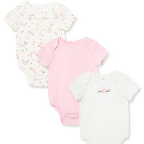 Vintage Rose 3-Pack Bodysuits