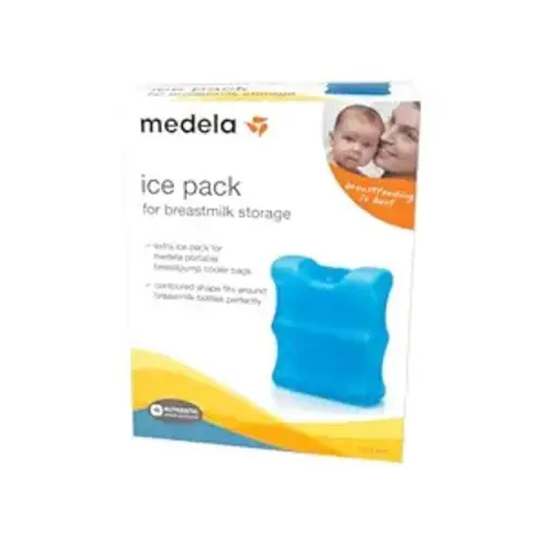 Medela Ice Pack for Breast Milk Storage, Contoured Shape Designed to Fit Breastmilk Bottles, for On The Go or Traveling Moms