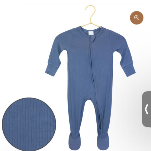 Harrison Ribbed Zipper Footies