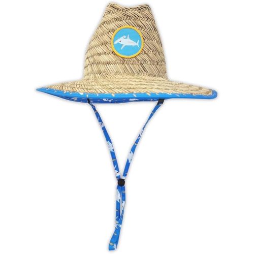 Baby Sun Hat (6–24 Months) – SPF 50+ Straw Hat with Removable Chin Strap, Adjustable Fit, Water-Resistant & Lightweight