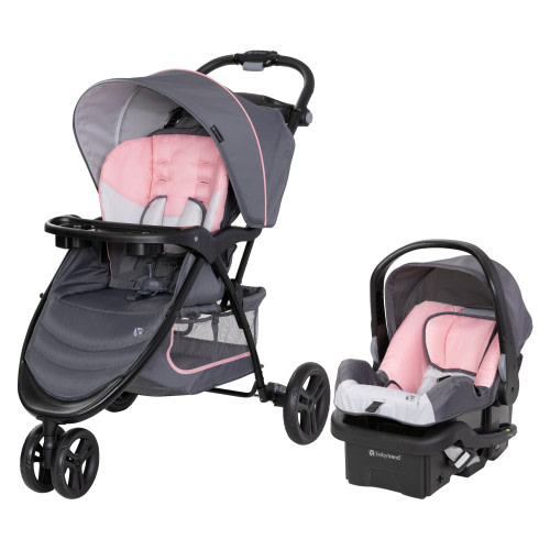 Baby Trend EZ Ride Newborn Car Seat and Rear Facing Stroller Combo with EZ-Lift Base