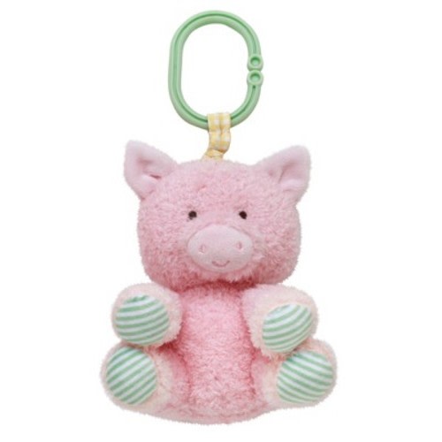 Magic Years 5 inch Pig Activity Toy with Pull & Jiggle Feature and Rattle