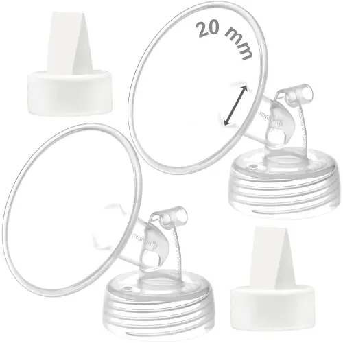 Maymom 20 mm Flange and Duckbill Valve Compatible with Spectra S1 Spectra S2 Spectra 9 Plus Not Original Spectra Pump Parts Replace Spectra S2 Pump Parts Spectra Flange Spectra Duckbill Valve