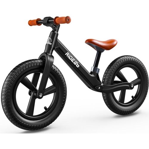 14 Inch Balance Bike for Kids 3-6 Year Old,Lightweight Kids Bike with Adjustable Seat, Push Bicycle with Air Rubber Tires,Ride-on Toys Birthday Gift