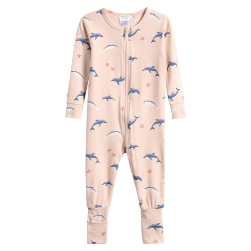 Dolphins Organic Cotton Blend Convertible Romper