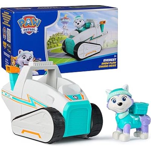 Paw Patrol, Everest’s Snow Plow, Toy Vehicle with Collectible Action Figure, Sustainably Minded Kids Toys for Boys & Girls Ages 3 and Up