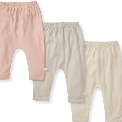 Burt's Bees Baby Unisex Knit Jogger Pants, 3-Pack Baby Sweatpants, 100% Organic Cotton Infant Bottoms