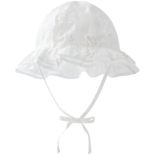 pureborn Baby Bucket Hat for Infant Boys Girls Hat with Chin Strap 0-12M