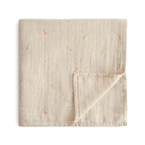 Organic Cotton Muslin Swaddle Blanket Kites One Size