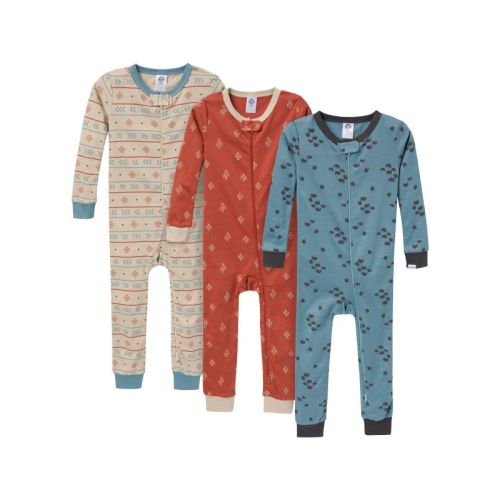Gerber Baby and Toddler Boy Snug-Fitting Footless Pajamas, 3 Pack