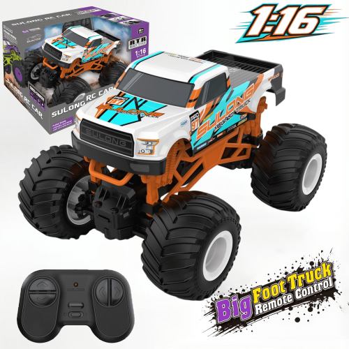 HNH 1:16 Remote Control Car, Off Road RC Monster Truck, 20 Km/h Fast All Terrain RC Cars for Boys Girls Ages 4-12, Cool Gift Toy for Kids