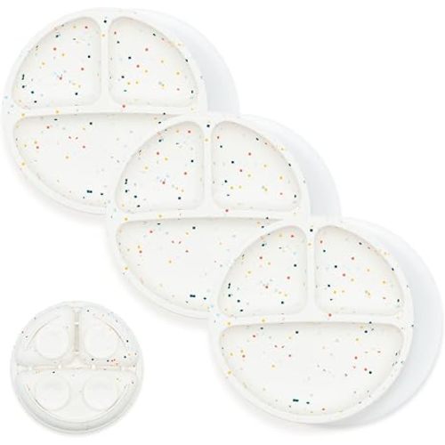 WeeSprout Suction Plates for Babies With Lids