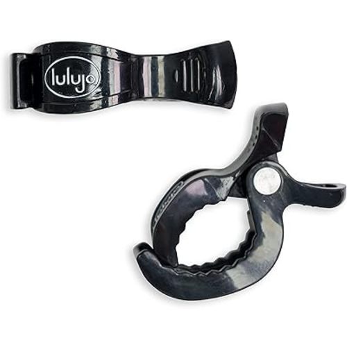 Lulujo Two Pack Stroller Clips- Black