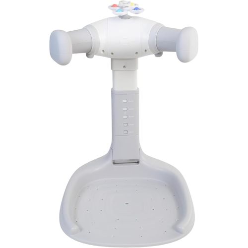 DODOHANI Baby Bath with Shower Stand Support|Anti-Pinch Soporte para Bañera de Bebé Adjustable Shower Tower and Anti-Slip for Toddler Standing Up Themselves,Ideal Gift for Infants 6-36 Months(Grey)