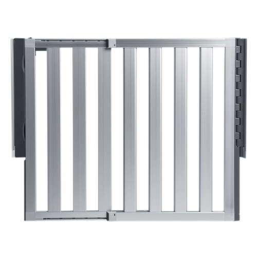 Munchkin Loft Hardware Mounted Baby Gate for Stairs, Hallways and Doors, Extends 26.5"- 40" Wide, Silver Aluminum - Walmart.ca