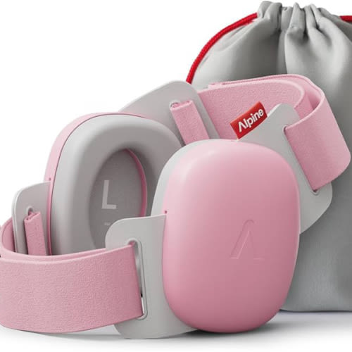Alpine Muffy Baby Comfort - Protects Hearing for Babies and Toddlers - CE & ANSI Certified - Unique Headband for Safe fit & Comfort - Multi-adjustable for Ages 3-48 Months - 24dB Sound Reduction, Pink