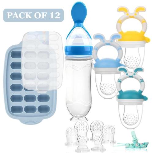 Silicone Baby Fruit Feeder & Breastmilk Popsicle Molds with Lid - TikTok Shop