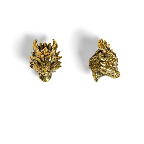Brass Dragon Cabinet Knob: Fantasy Furniture Handle