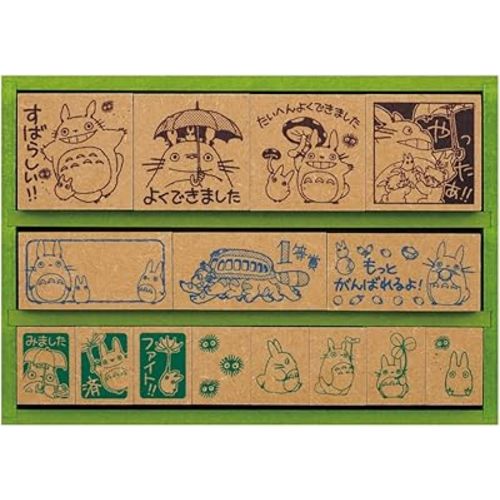 My neighbor totoro wooden stamp