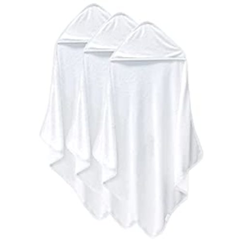 Amazon.com : Cosy Family 3 Pack Bamboo Baby Hooded Towels, Ultra Soft Unisex Bath Towels for Babies,Toddler,Infant - Newborn Essential - Ultra Absorbent Toddler Towels for Baby Boy Girl - White : Baby