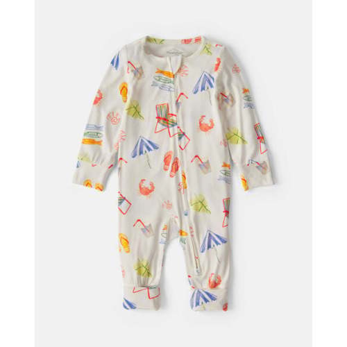 Baby Beach PurelySoft™ 2-Way Zip Sleep & Play Pajamas | Carter's