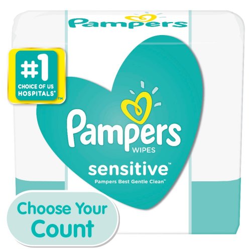 Pampers Sensitive Baby Wipes, 8X+Refill (Tub Not Included) 576 ct