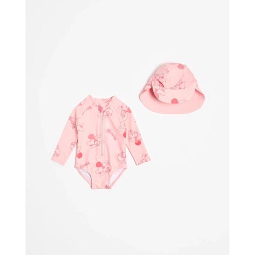 Disney Baby Unitard Swim Set with Hat 2 Piece - Kmart