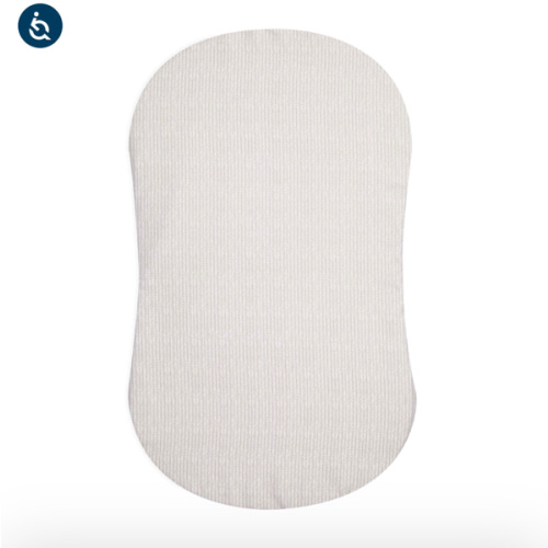 HALO - BassiNest Fitted Sheet 100% Cotton | Herringbone - cream ,