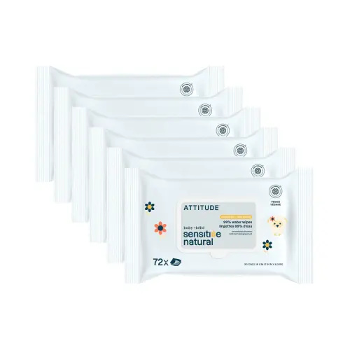 Natural Baby Wipes for Sensitive Skin I ATTITUDE