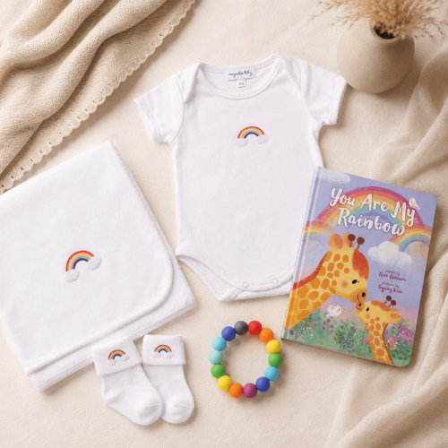 Rainbow Baby Shower Gift Set