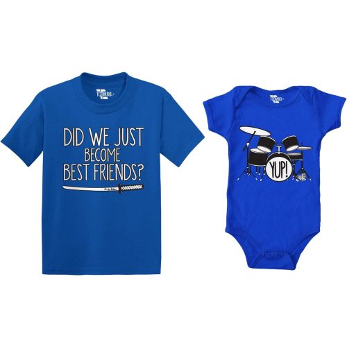 Did We Just Become Best Friends? / Yup! Bodysuit and Kids T-Shirt 2 Pack