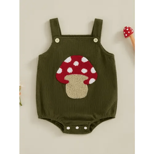 adorable cotton sleeveless baby romper ladybug bee mushroom - Temu