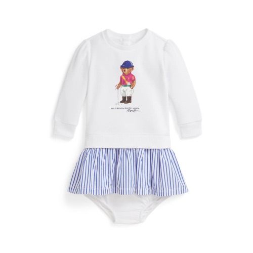 Kids' Magic Fleece Bear Logo Dress & Bloomers Set