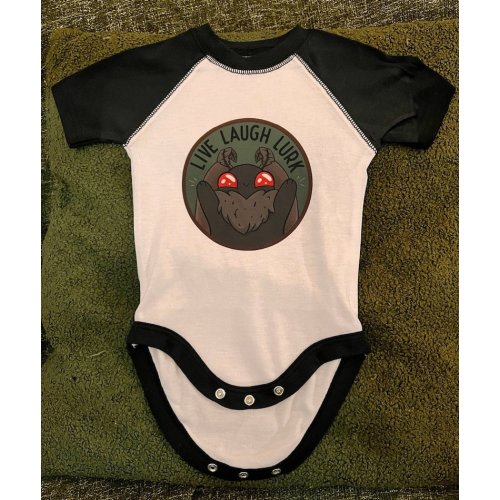 Mothman Baby Bodysuit Live Laugh Lurk Boba Mothman Series - Etsy