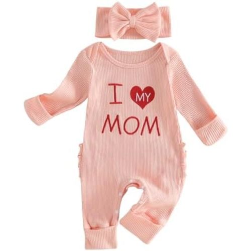 My First Fathers Day Baby Girl Outfit Daddys Girl Onesie Long Sleeve Romper Jumpsuit Infant Newborn Clothes