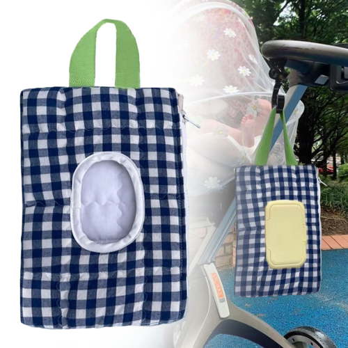 Quilted Diaper and Wipes Pouch with Wipe Dispenser, Reusable Travel Baby Wipe Holder for Diaper Bag, On-the-Go Baby Care & Purse Storage