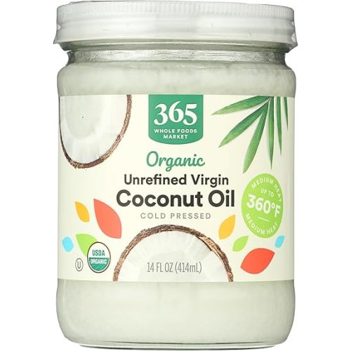 365 by Whole Foods Market, Organic Unrefined Coconut Oil Virgin, 14 Fl Oz