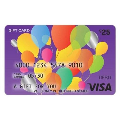 Visa Happy B-Day eGift Card - $25 + $4 Fee