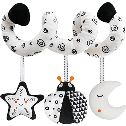 Spiral Hanging Car Seat and Stroller Activity Baby Toy for 0-6Months