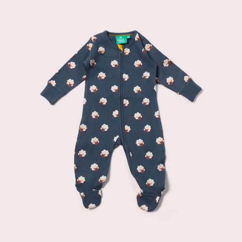 Sleeping Sheep Zip Organic Babygrow – Little Green Radicals