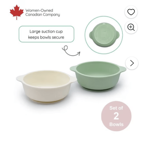 Melii Silicone Suction Bowls, set of 2