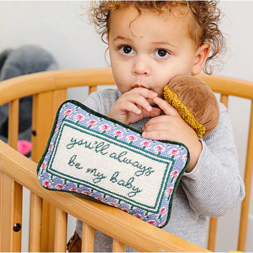 Be My Baby Mini Needlepoint Pillow