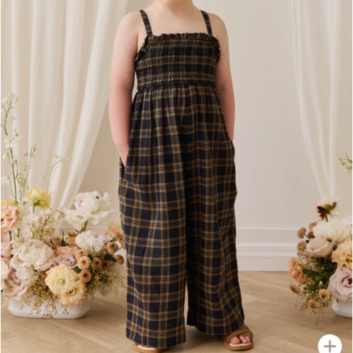 Organic Cotton Arabella Jumpsuit - Woodland Check – Jamie Kay USA