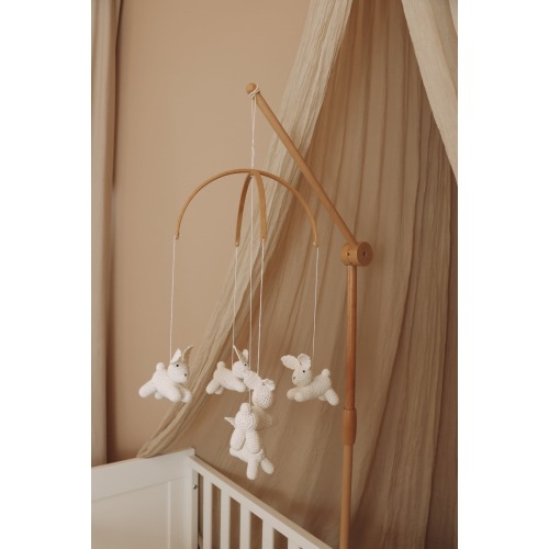 Handmade Crochet Bunny - baby mobile crochet - nursery mobile
