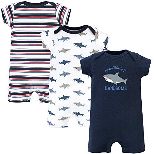Hudson Baby Unisex Cotton Rompers