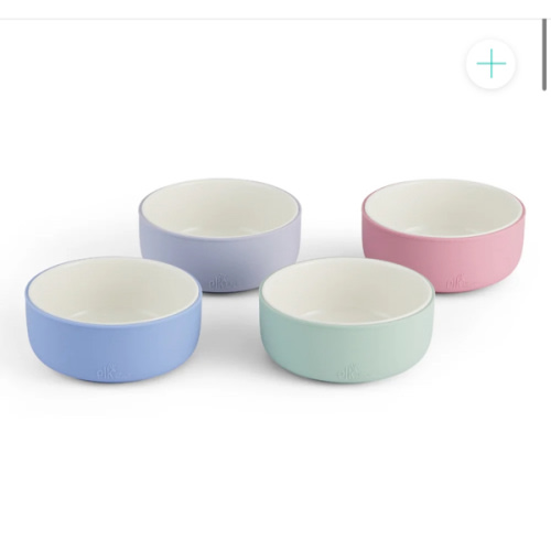 Porcelain Bowl with Silicone Sleeves