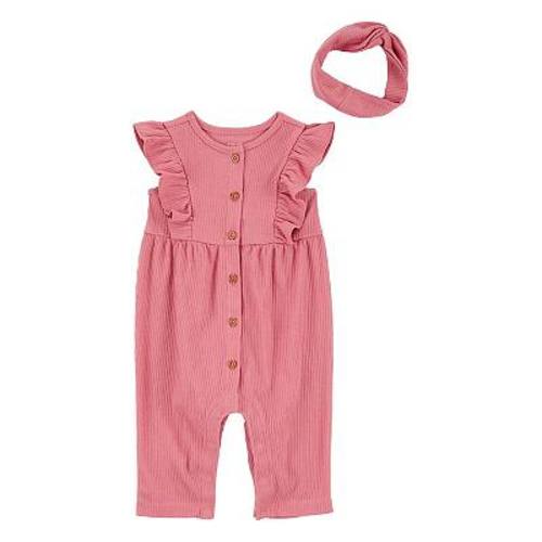 Baby Girls Carter's 2-pc. Jumpsuit & Headwrap Set