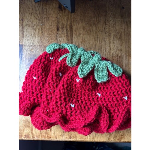 Handmade Crochet Fruit Hats Baby Toddler Sizes